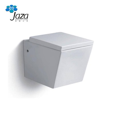 D-P3634 Professional gravity flushing ceramic rimless sanitary ware washdown wall hung wc toilet with concealed tank