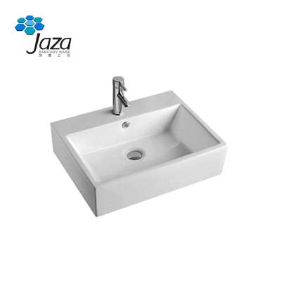 K-6036 Countertop sinks ceramic rectangular vessel sinks white vanity above counter ceramic art sink basin