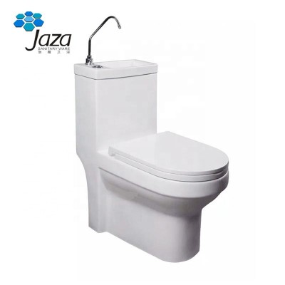 A-P1756 New design washdown P-TRAP combination tilet with basin water saving toilet